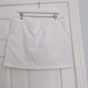 White golf skirt